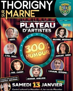 Affiche de Soirée 300 % Humour
