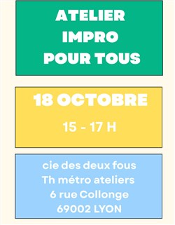 Affiche de Atelier impro : osez l'impro / séance à la carte