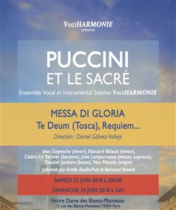Affiche de Puccini et le Sacré
