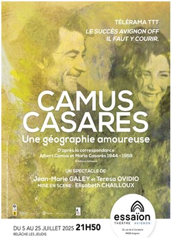 Affiche de Camus, Casarès, une géographie amoureuse