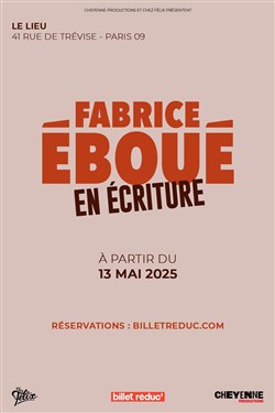 Affiche de Fabrice Eboué | En écriture