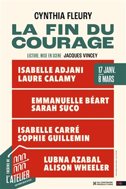 Affiche de La fin du courage | avec Isabelle Adjani