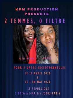 Affiche de 2 femmes, 0 filtre