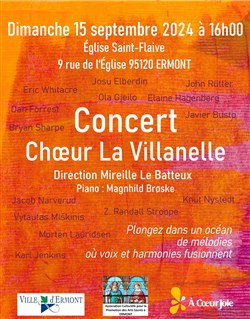 Affiche de Concert Choeur La Villanelle