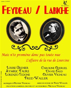 Affiche de Feydeau et Labiche, pièces en un acte