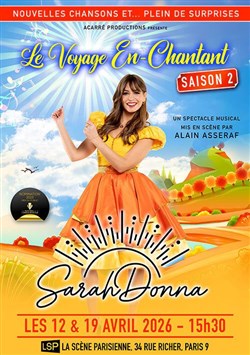 Affiche de Sarah Donna dans Le voyage en chantant, saison 2