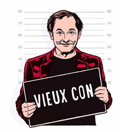 Affiche de Christophe Alévêque dans Vieux con