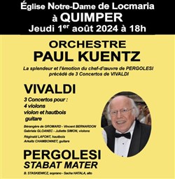 Affiche de Orchestre Paul Kuentz : Vivaldi / Pergolesi | Quimper
