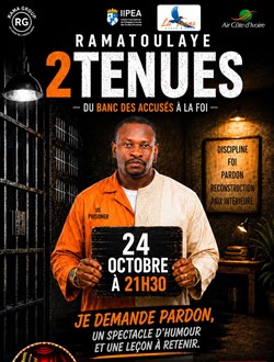 Affiche de Ramatoulaye dans 2 tenues : du banc des accusés à la foi