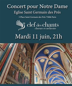 Affiche de Saint Germain des Prés chante pour Notre Dame