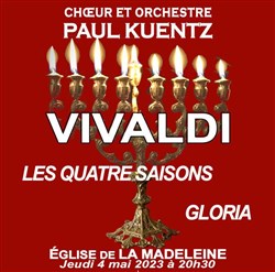Affiche de Choeur et orchestre Paul Kuentz : Vivaldi Quatre Saisons et Gloria