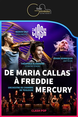 Affiche de Clash Pop : de Maria Callas à Freddie Mercury