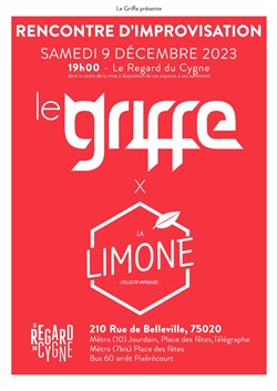 Affiche de Rencontre d'Improvisation : Le Griffe x La Limone