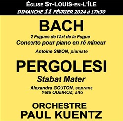 Affiche de Orchestre Paul Kuentz : Bach Pergolesi