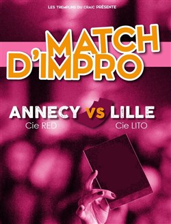 Affiche de Match d'impro Annecy vs Lille