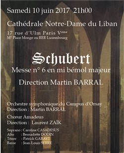 Affiche de Choeur Amadeus et Orchestre symphonique du campus d'Orsay
