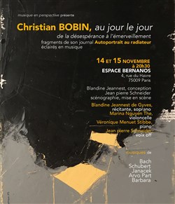Affiche de Christian Bobin, au jour le jour