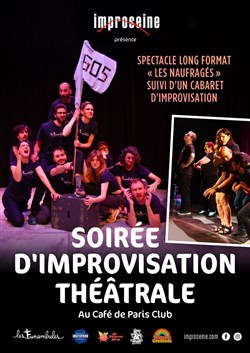 Affiche de Les Naufragés suivi de Cabaret d'improvisation