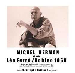 Affiche de Michel Hermon chante Léo Ferré / Bobino 1969