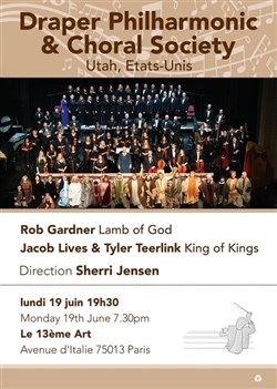 Affiche de Rob Gardner : Lamb of God | Draper Philharmonic & Choral Society
