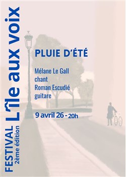Affiche de Pluie d'été Festival L'île aux voix