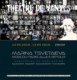 Affiche de Marina Tsvetaeva - Moscou-Paris aller-retour