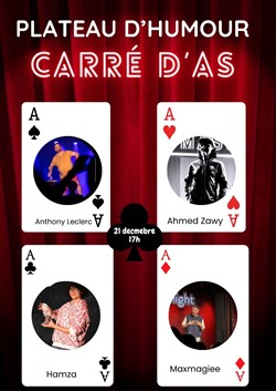 Affiche de Carré d'as humoristique