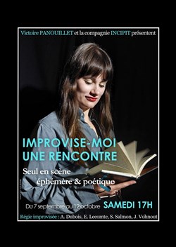 Affiche de Improvise-moi une rencontre, seul en scène éphémère et poétique
