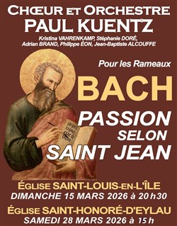Affiche de La Passion selon Saint-Jean de Jean-Sébastien Bach
