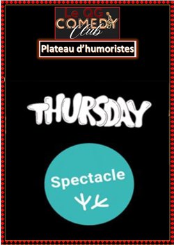 Affiche de QG Comedy Club : Jeudi Spectacle