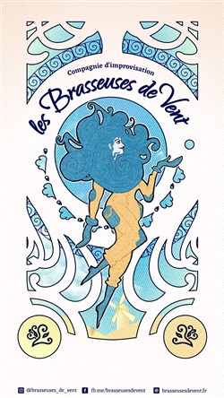 Affiche de Spectacle d'Improvisation - Brasseuses de Vent