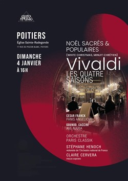 Affiche de Grand Concert de Noël : Vivaldi Les 4 Saisons & Chants Sacrés et Populaires | Poitiers