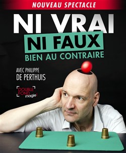 Affiche de Ni vrai ni faux bien au contraire avec Philippe de Perthuis