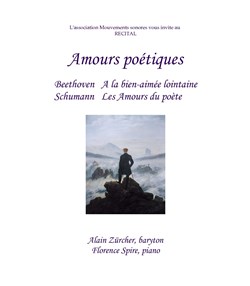 Affiche de Amours poétiques, récital de lieder