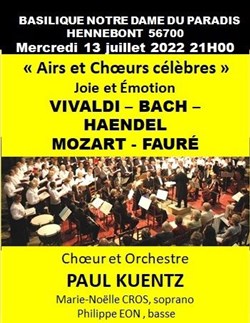 Affiche de Paul Kuentz : Airs et choeurs célèbres | Hennebont