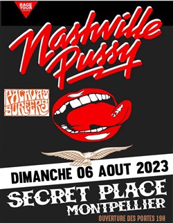 Affiche de Nashville Pussy + Palavas Surfers