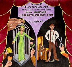Affiche de Deux pièces en un acte d'Eugène Labiche