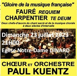 Affiche de Choeur et Orchestre Paul Kuentz : Faure Requiem / Charpentier Te Deum | Dinard
