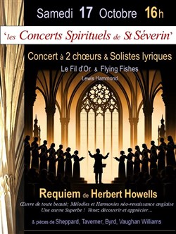 Affiche de Concert à 2 choeurs et solistes lyriques