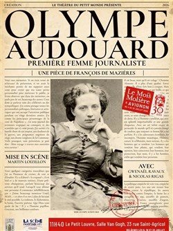 Affiche de Olympe Audouard, première femme journaliste