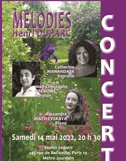 Affiche de Mélodies : Henri Duparc