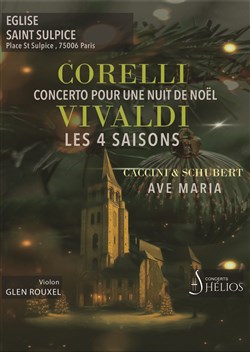 Affiche de Concerto pour une Nuit de Noël de Corelli / Ave Maria de Caccini & Schubert / Les 4 Saisons de Vivaldi Intégrale