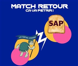 Affiche de Match d'Impro : Tortues d'Janine vs. Sandwich au Pain