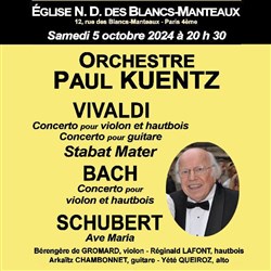 Affiche de Orchestre Paul Kuentz : Vivaldi, Bach, Schubert
