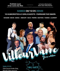 Affiche de Festival humour VilleurVanne édition 7