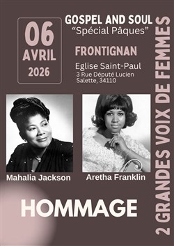 Affiche de Tribute Mahalia Jackson & Aretha Franklin | Spécial Pâques