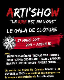 Affiche de Festival Arti'Show | Gala de Clôture