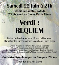 Affiche de Requiem de Verdi
