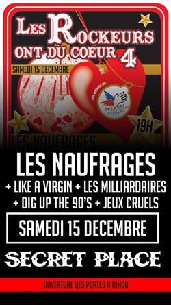 Affiche de Faites un don au Secours Populaire : Les Rockeurs ont du coeur