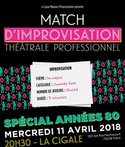 Affiche de Match anniversaire Spécial années 80